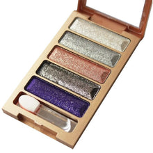 5 Colors Diamond pigment makeup eyeshadow pallette to eye kit maquiagem eye shadow beauty naked pallette EF8