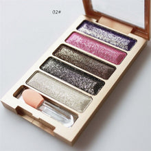 5 Colors Diamond pigment makeup eyeshadow pallette to eye kit maquiagem eye shadow beauty naked pallette EF8