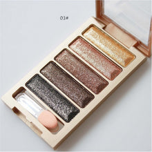 5 Colors Diamond pigment makeup eyeshadow pallette to eye kit maquiagem eye shadow beauty naked pallette EF8