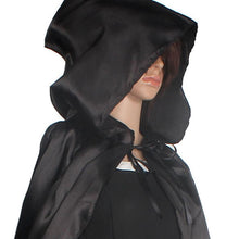 Black/Red/Purple Halloween Hooded Cloak Coat Wicca Robe Medieval Cape Wedding Cloak Cosplay Coat Shawl EF8