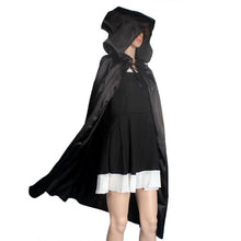 Black/Red/Purple Halloween Hooded Cloak Coat Wicca Robe Medieval Cape Wedding Cloak Cosplay Coat Shawl EF8