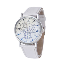 Blu-Ray Business Quartz Watches Men Luxury Crocodile Faux Leather Analog Manly Charm Wristwatches EF8