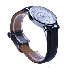 Casual Swirl Pattern Leather Woman Quartz Wrist Watch 5 Colors Relogio Feminino EF8