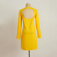 Casual Women Dress Long Sleeve Backless Evening Party Mini Dress Vestidos Plus Size EF8