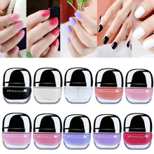 Charming Women Sweet Girl Color Long Lasting Liquid Manicure Soak-off lacquer Nail Art Tape Magic Nail Polish finger EF8