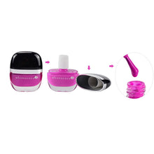 Charming Women Sweet Girl Color Long Lasting Liquid Manicure Soak-off lacquer Nail Art Tape Magic Nail Polish finger EF8
