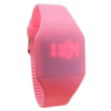 Children's Classical LED Fashion Colorful Fashion The Jelly Ultra-Thin Ssilicone Sport Wrist Watch EF8