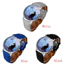 Cute Cat Pattern Watch Women Girl Dress Leather Band Analog Quartz WristWatch Vogue relogio feminino EF8