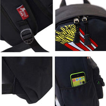 Cute Design Fashion Unisex Double-Shoulder Canvas Hamburger Backpack Schoolbag Mujer Mochila Escolar Feminina Fast EF8