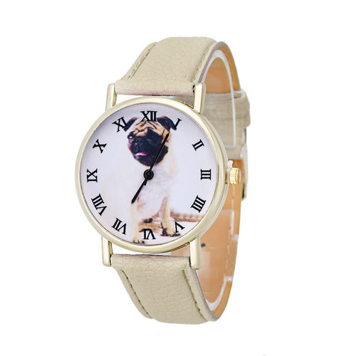 Dog Patterns Leather Band Analog Korean Mini Watch Luxury Whatch Quartz Vogue Wrist Watches EF8