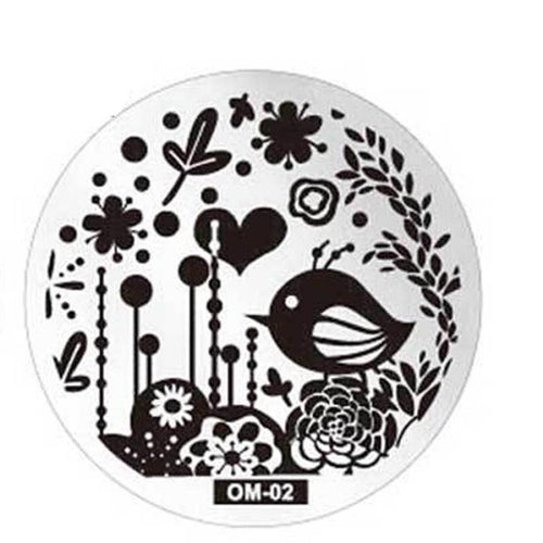 Durable Pattern DIY Nail Art Image Stamp Stamping Plates Manicure Template OM2 EF8