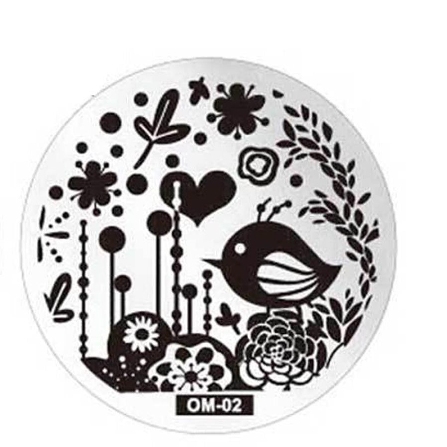 Durable Pattern DIY Nail Art Image Stamp Stamping Plates Manicure Template OM2 EF8