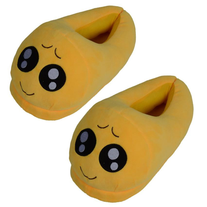 Emoticon Face Plush Slipper Expression Men And Women Slippers House Shoes EF8