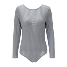 Fall Women's Sexy Slim Short Cotton Knitted Bodycon Bandage Jumpsuit romper Bodysuit with Long Sleeve V-Neck One-Piece EF8