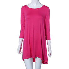 Fashion Fall Women Elegant Three Quarter Loose Casual Party Dress EF8