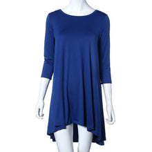 Fashion Fall Women Elegant Three Quarter Loose Casual Party Dress EF8