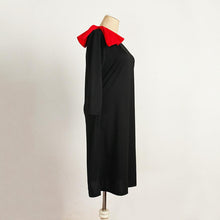 Fashion Women Vintage Bow O Neck Half Sleeve Dress Party Evening Mini Dress Plus Size EF8
