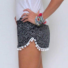 Fashion Women's High Waist Tassel Floral Print Beach Casual Mini Shorts Short Pants EF8