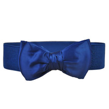 Fashion Lady Wide Elastic Stretch Bowknot Bow Tie Belt Waistband 5 Colors EF8