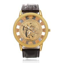Fashion Luxury Phoenix Rome Digital Leather Hollow Dial Quartz Wrist Watch Business Clock EF8