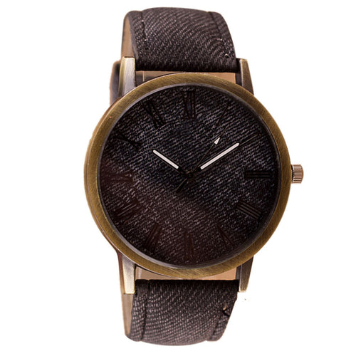 Fashion Women Watches Wavors Retro WristWatch Cowboy Leather Band Analog Quartz Watch Wrist Watches Men EF8