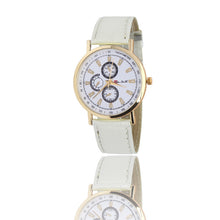 Fashion Rome Article Leather Band Analog Quartz Vogue Wrist Watches EF8