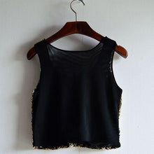 Fashion Sequined Tank Top Women VTops Shirts Sleeveless Style Tank Tops EF8