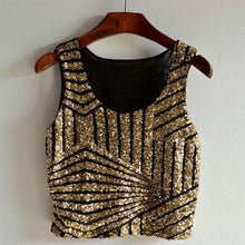 Fashion Sequined Tank Top Women VTops Shirts Sleeveless Style Tank Tops EF8