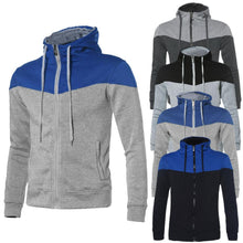 Fashion Suit Men's Warm Zip Up Hooded Hoodies Sweatshirt Slim Fit Coats Tops Outwear Men's Tracksuits Moleton EF8