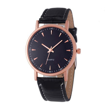 Fashion Unisex Leisure Crocodile Leather Analog Quartz Wrist Watch Watches EF8