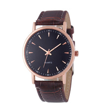 Fashion Unisex Leisure Crocodile Leather Analog Quartz Wrist Watch Watches EF8