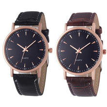 Fashion Unisex Leisure Crocodile Leather Analog Quartz Wrist Watch Watches EF8