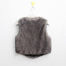 Fashion Sleeveless Outerwear Warm Women Long Hair Faux Fur Short VJacket Waistcoat Coat EF8