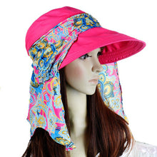 Fashion Women Lady Folding UV Protection Roll Up Wide-Brimmed Hat Multifunction Beach Sun Hat EF8