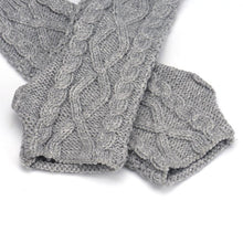 Fashion Women Warm Knitted Fingerless Long Gloves Mitten Hand Arm Warmer Glove 5 Colors EF8