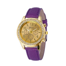 Faux Chronograph Quartz WatcheWomen Ladies Luxury Classic Round Women Crystals Dress Watch relogios feminino EF8
