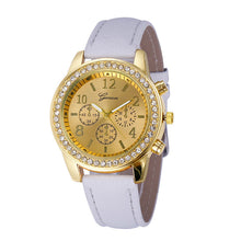 Faux Chronograph Quartz WatcheWomen Ladies Luxury Classic Round Women Crystals Dress Watch relogios feminino EF8