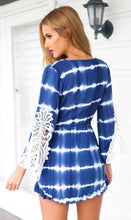 Fashion Women Lady V Neck Long Sleeve Splicing Floral Lace Elegant Sexy Slim Mini Boho Dress EF8