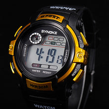 Boy Multifunction Digital LED Sports Alarm Date Waterproof Wrist Quartz Watch EF8
