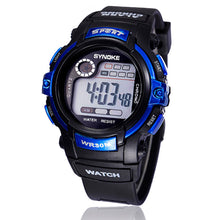 Boy Multifunction Digital LED Sports Alarm Date Waterproof Wrist Quartz Watch EF8