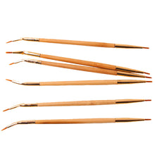 Gold Color Pro MakeUp Cosmetic Double Sided Ended Brushes Eyeshadow Eye Brow Tools Lip Eyeliner Oblique Bending Brush EF8