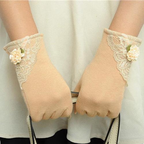 Lovely Lady Outdoor Stretchy Soft Warm Wrist Gloves Screen Gloves For Mobile Phone Tablet Pad EF8