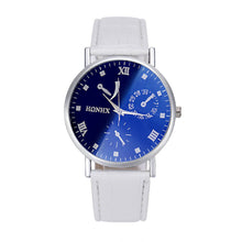 Luxury Mens Fashion PU Leather Business Quartz Analog Watch Wrist Watches EF8