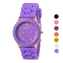 7 Colors Ssilicone Rubber Jelly Gel Quartz Analog Fashion Sports Women Girl Wrist Watch Unisex relogio feminino EF8