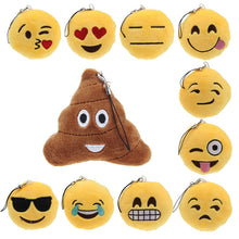Cute Small Emoji Smiley Emoticon Amusing Key Chain Soft Toy Gift Pendant Bag Fast Shipping EF8