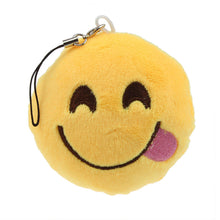 Cute Small Emoji Smiley Emoticon Amusing Key Chain Soft Toy Gift Pendant Bag Fast Shipping EF8
