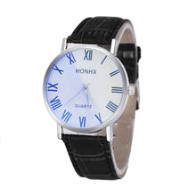Fashion Luxury Men Leather Quartz Analog Wrist Watch Watches EF8