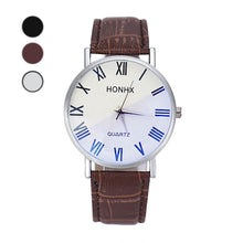 Fashion Luxury Men Leather Quartz Analog Wrist Watch Watches EF8