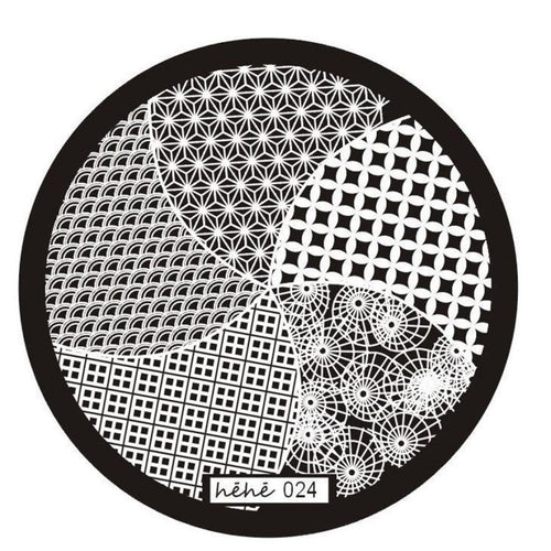Nail Art Image Stamp Stamping Plates Manicure Templates DIY Plate hehe Series 024 EF8