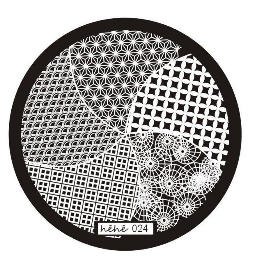 Nail Art Image Stamp Stamping Plates Manicure Templates DIY Plate hehe Series 024 EF8
